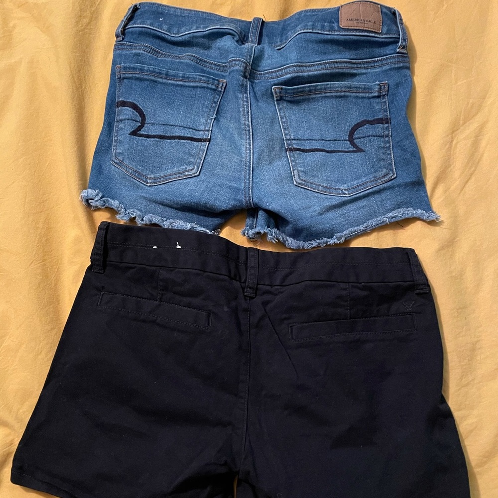 2 pairs of Size 2 American Eagle Midi shorts